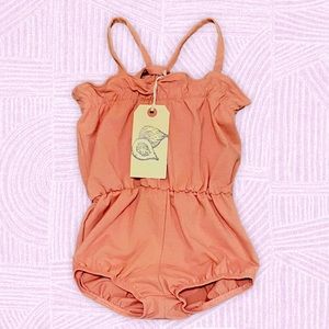 NWT Figge Edith Romper In Mellow Pink